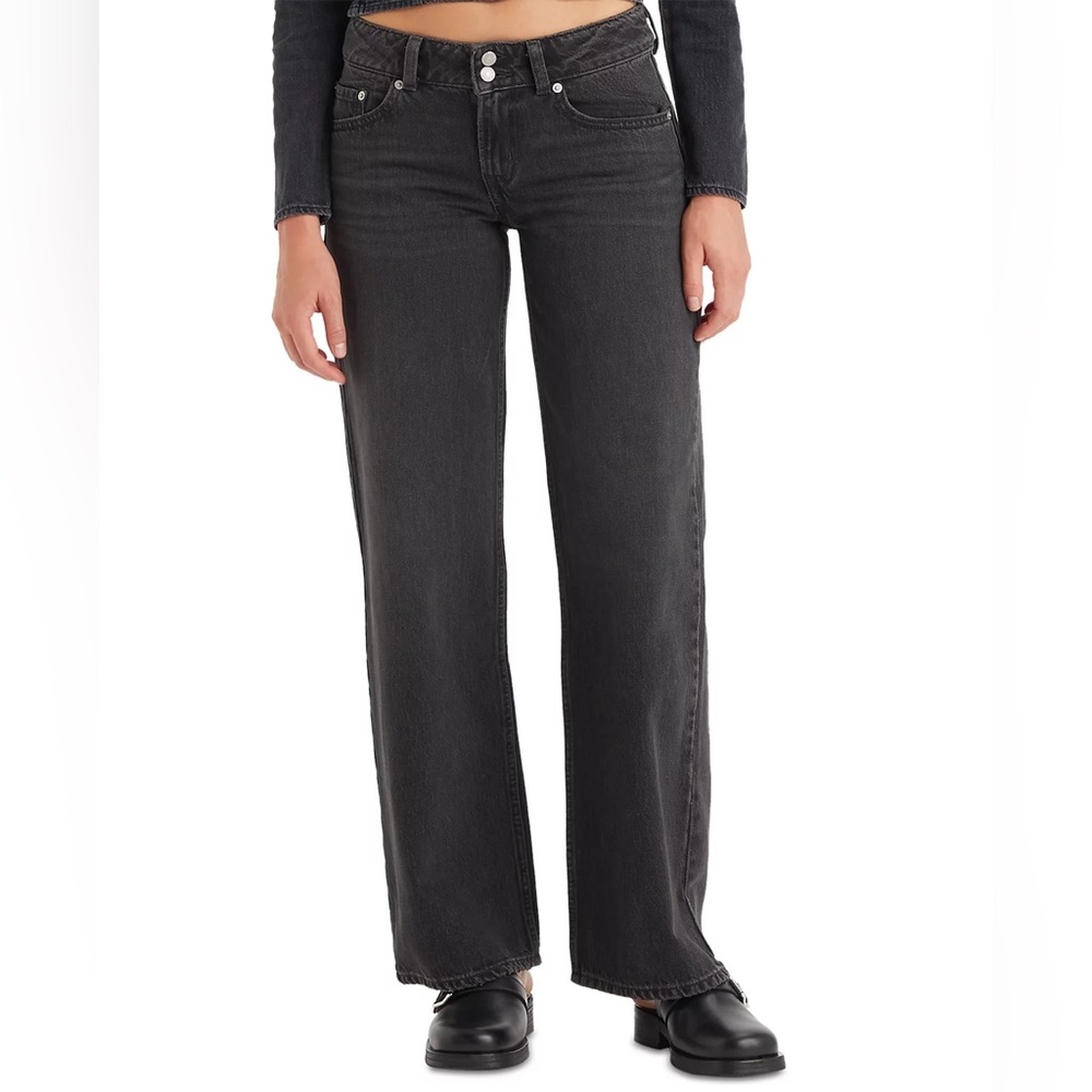 Levi's Superlow loose straight leg Women's Black Jeans